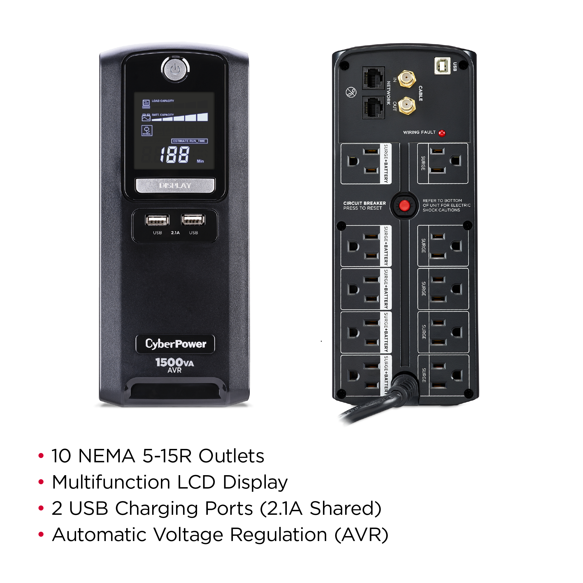 cyberpower systems lx1500gu 1500va ups with lcd display supplier