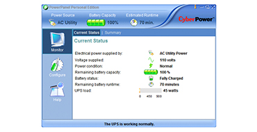cyberpower powerpanel personal edition cannot configure