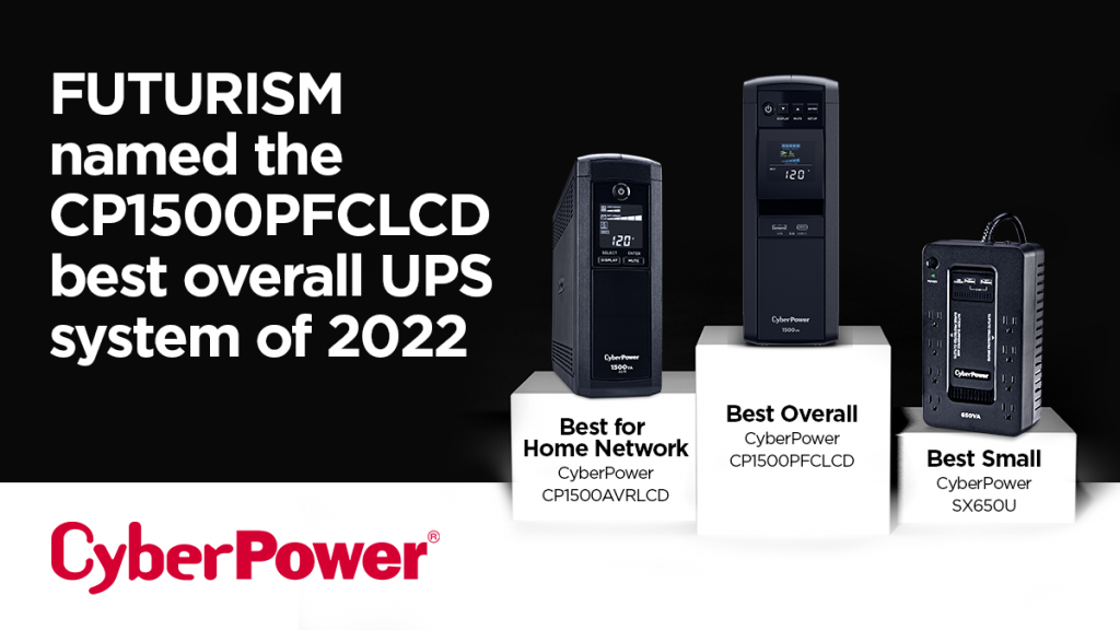 Futurism Names CyberPower CP1500PFCLCD as Best Overall UPS System of ...